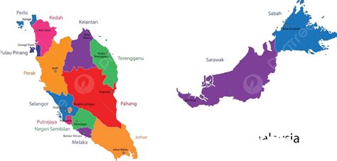 Peta Geografi Kabupaten Batas Malaysia Vektor Batas Daerah Geografi