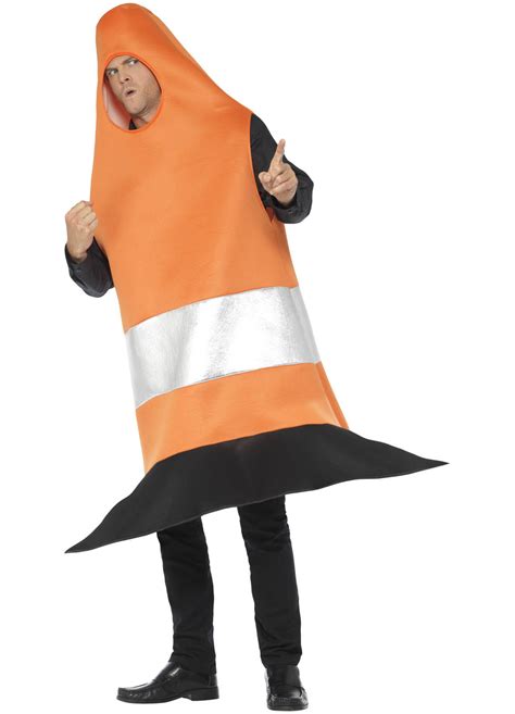 Traffic Cone Costume Adult — Party Britain
