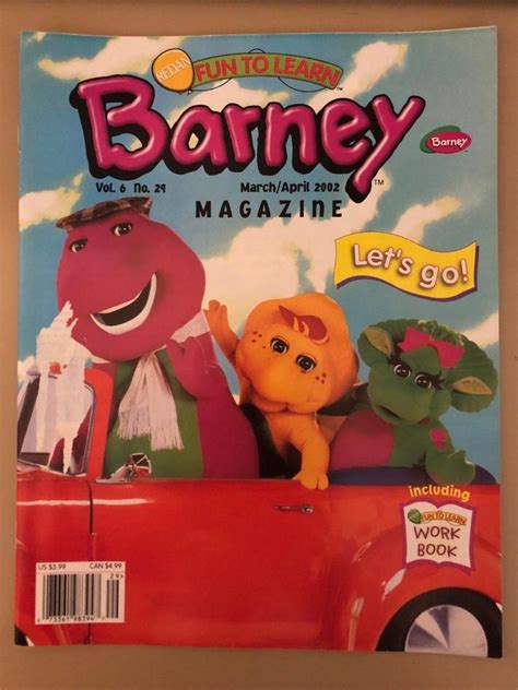 Barney Magazine Marchapril 2002 Lets Go 1943940009