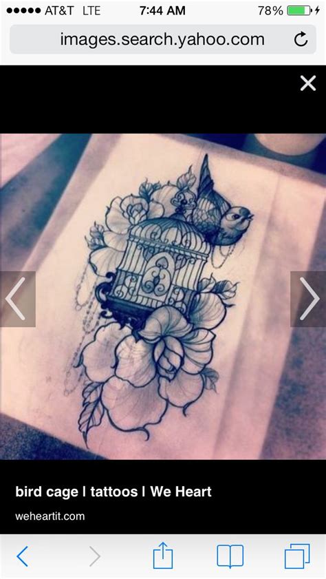 Heart In A Cage Tattoos Birdcage Tattoo Cage Tattoos