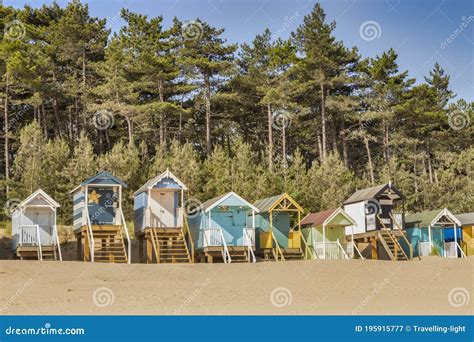 Huts On The Beach At Wells Next The Sea Norfolk Uk Editorial