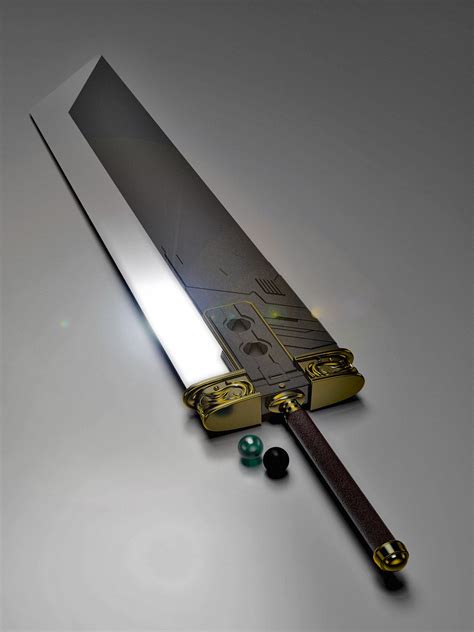 Buster Sword Bandw Materia Final Fantasy Vii Final Fantasy Collection