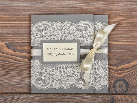 Some of the technologies we use are necessary for critical functions like security and site integrity, account authentication, security and privacy preferences, internal site usage and maintenance data, and to make the site work correctly for browsing and transactions. Beautiful Lace Wedding Invitations with Pocket - Sang Maestro