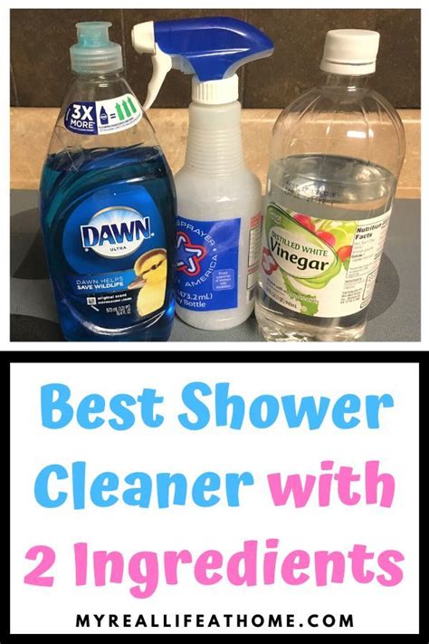 Shower Cleaner With Dawn And Vinegar Easy And It Works In 2020