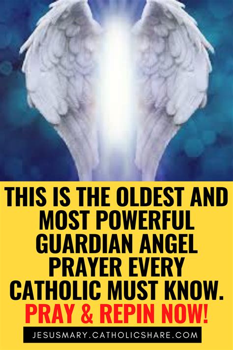This Is The Oldest And Most Powerful Guardian Angel Prayer Every Catholic Must Know Guardian