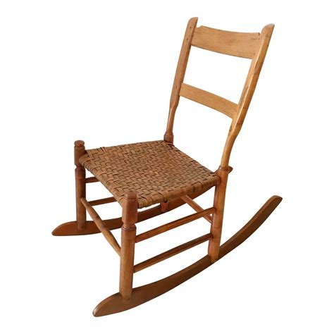 24.5 inches (w) x 35 inches (h) x 31.5 inches (d). Antique New England Armless Rocker Sewing Rocking Chair ...