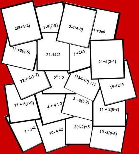 Acertijos matemáticos para secundaria, hoy la comunidad de restos matemáticos resueltos y retos matemáticos en la web comparten un. BINGO MATEMÁTICO DE JERARQUÍA CON ENTEROS (Nivel I ...