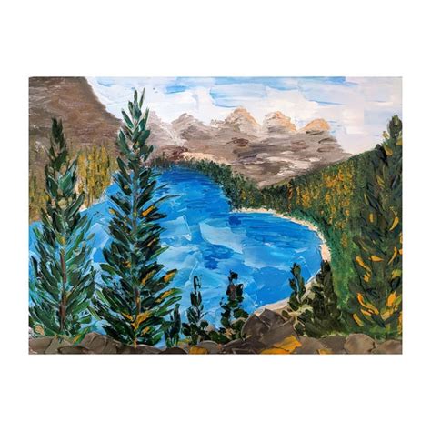 Moraine Lake Banff National Park Canada Original Oil Painting Etsy