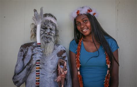 A Grandfathers Dream Come True Proud Aboriginal Elder Dances With Granddaughter At Graduation