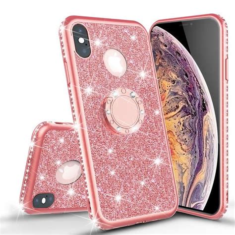 Apple Iphone Xs Max Case Glitter Cute Phone Case Kickstand Girls Women