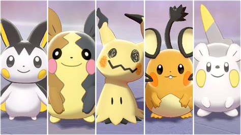 Full Pikachu Clones Team Mimikyu Emolga Morpeko Dedenne Togedemaru