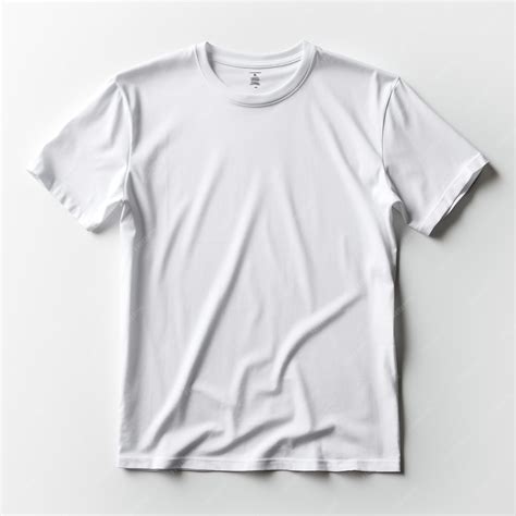 Premium Ai Image Mens White Blank Tshirt Templatefrom Two Sides