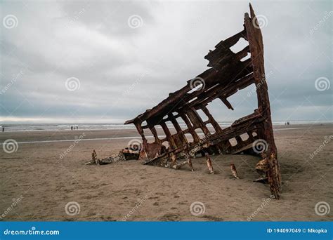 The Wreck Of The Peter Iredale Shipwreck In Fort Stevens State Park