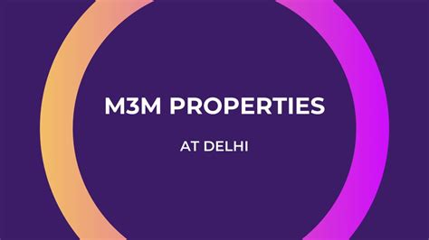 Ppt M3m Delhi Download Brochure Powerpoint Presentation Free