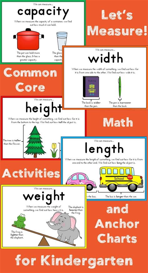 Measurement Activities For Kindergarten Worksheets Charts And More