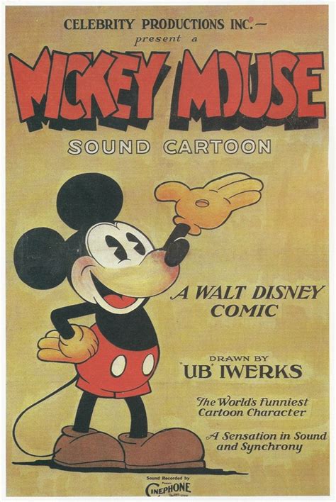 Vintage Movie Poster Art Print Mickey Mouse 1929