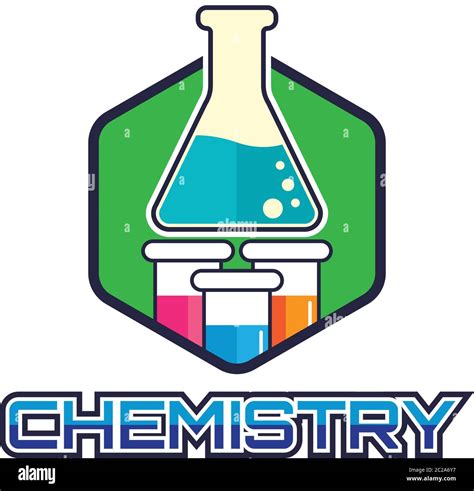 Chemical Logo For Science Or Research Vector Illustration Stock Vector