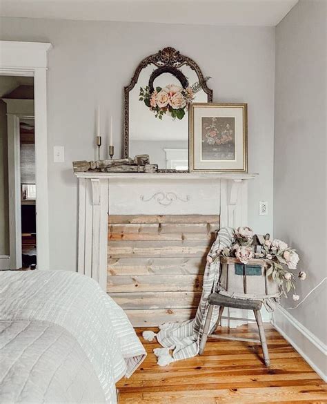 Simply slip over wood blocking or cover old mantel. Faux Fireplace Bedroom in 2020 | Faux fireplace, Fireplace ...