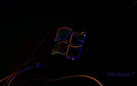 Windows 7 Neon Wallpaper By Redsparkz On Deviantart