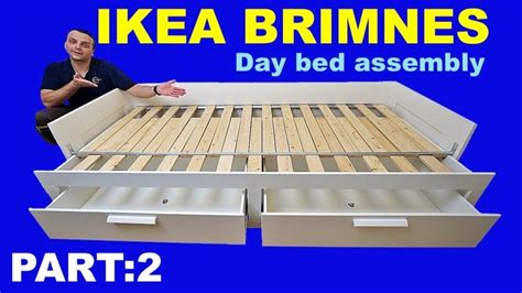 Ienāc www.ikea.lv, nopērc visu, ko vēlies, un brauc uz ikea veikalu pakaļ saviem pirkumiem jau nākamajā dienā. IKEA BRIMNES Day bed assembly instructions / PART 2 in 2020 | Daybed, Flat pack furniture, Brimnes