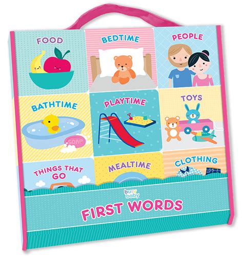 Busy Baby Library First Words Babys Very First Library Is A Great