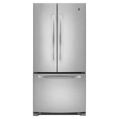kenmore 21 9 cu ft french door bottom freezer refrigerator w internal dispenser stainless