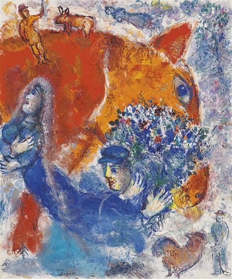 Marc Chagall 1887 1985 Tête De Cheval Christies