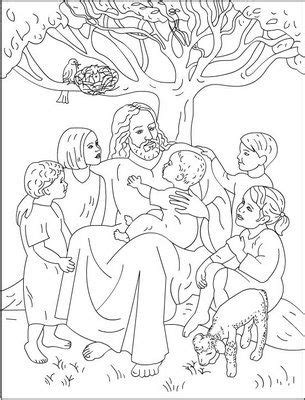 38+ jesus with children coloring pages for printing and coloring. Nicole's Free Coloring Pages: Bible | Sunday school ...