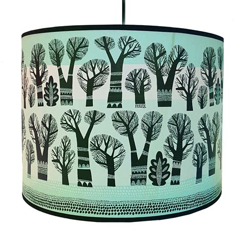 Winter Trees Lamp Shade Spearmint Lush Designs