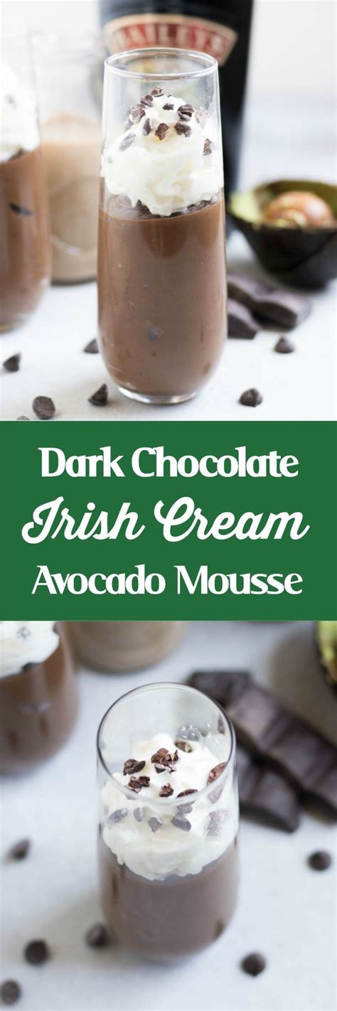 Published on feb 10, 2018 · last updated on jan 16 one of my favorite thing about this mousse is that it's super easy to make. Bailey's Dark Chocolate Avocado Mousse | Recipe | Avocado ...