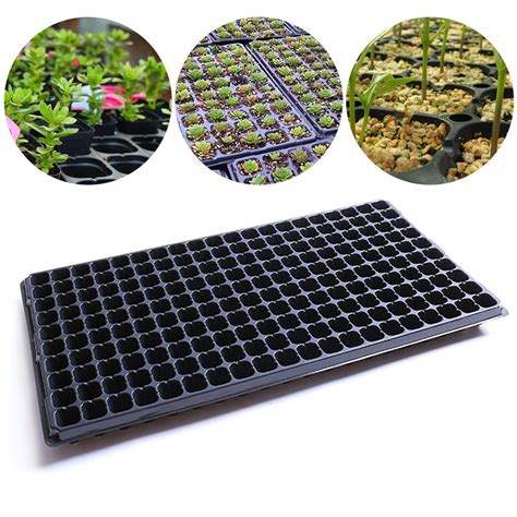 Durable 200 Holes Seedling Tray Garden Pots Planters Block Cassette