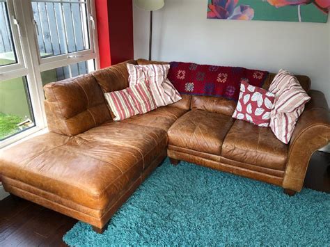 Dfs Leather Corner Sofa In Antrim County Antrim Gumtree