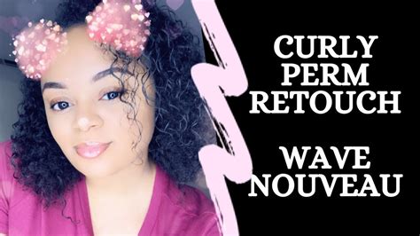 Curly Perm Retouch Wave Nouveau Youtube