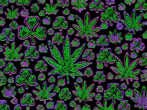 45 Trippy Pot Leaf Wallpapers On Wallpapersafari