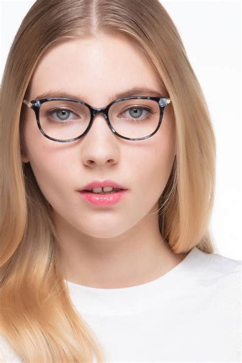 Jasmine Cat Eye Gray Floral Glasses For Women Eyebuydirect Canada