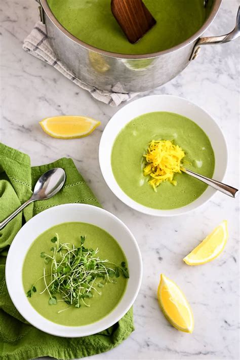 Vegan Broccoli Spinach Soup Paleo Gluten Free