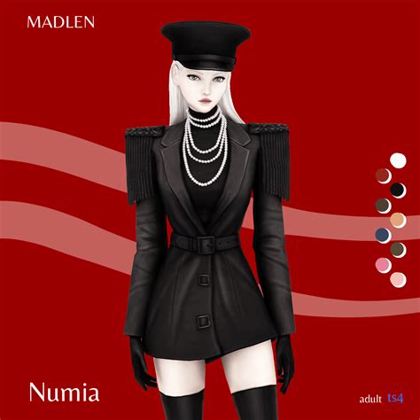 Madlen Numia Outfit High Quality Leather Coat With