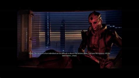 Spoilers Mass Effect 2 Meeting Thane With Femshep Youtube