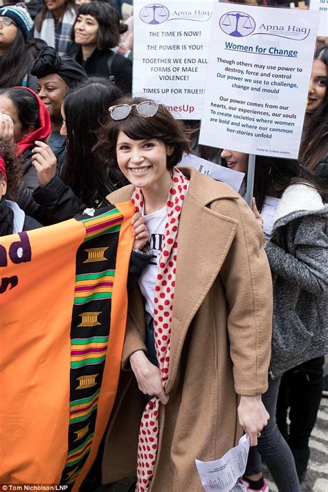 Gemma Arterton And Ophelia Lovibond Protest Violence Against Women Daily Mail Online