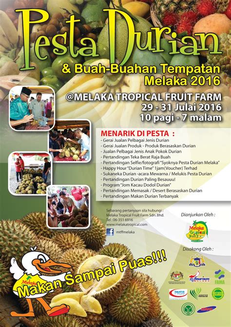 TOURISM MELAKA: PESTA DURIAN & BUAH-BUAHAN TEMPATAN MELAKA ...