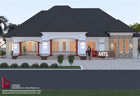 4 Bedroom Bungalow Rf 4026 Nigerian Building Designs