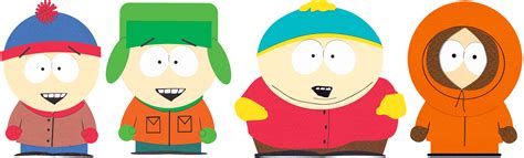 South Park Characters Stan Kyle Cartman Kenny Transparent Png Stickpng