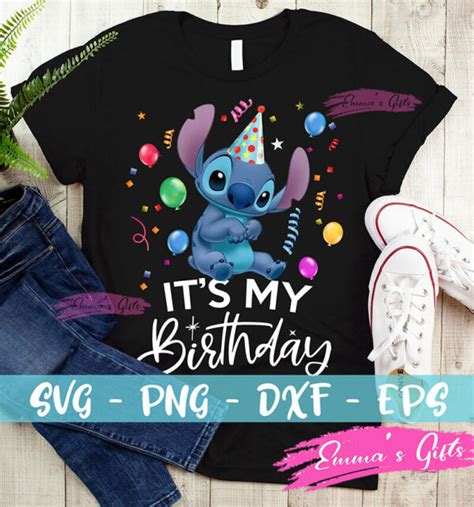 It S My Birthday Stitch Svg Emma Gifts