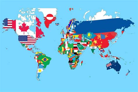 Map Of Flags Print A Wallpaper