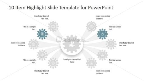 Gear Shape Powerpoint Diagram Slidemodel