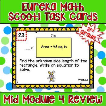 Click on the links in topic wise to get the question and answers for the exercise problems. Eureka Math 3rd Grade Mid-Module 4 Review Task Cards ...