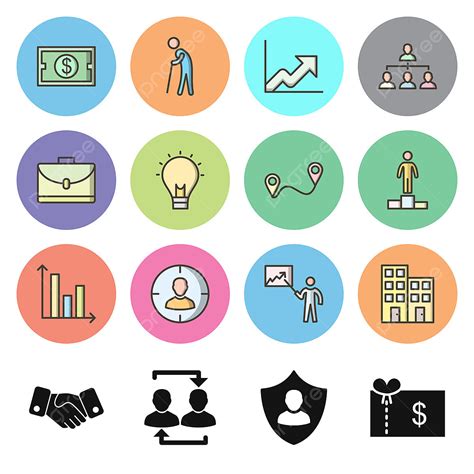 Commercial Use Vector Png Images 16 Business Icons For Personal And