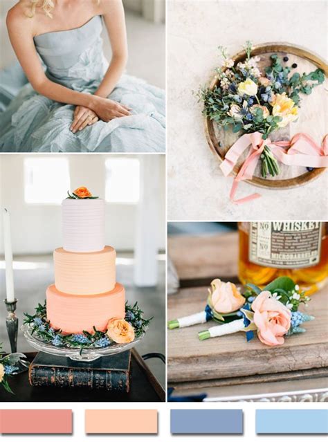Coral Peach And Powder Blue Wedding Color Ideas For 2015 Trends