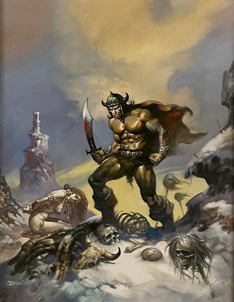 Savage Sword Of Conan 10 Cover Ssoc Volume 1 Cover Boris Vallejo