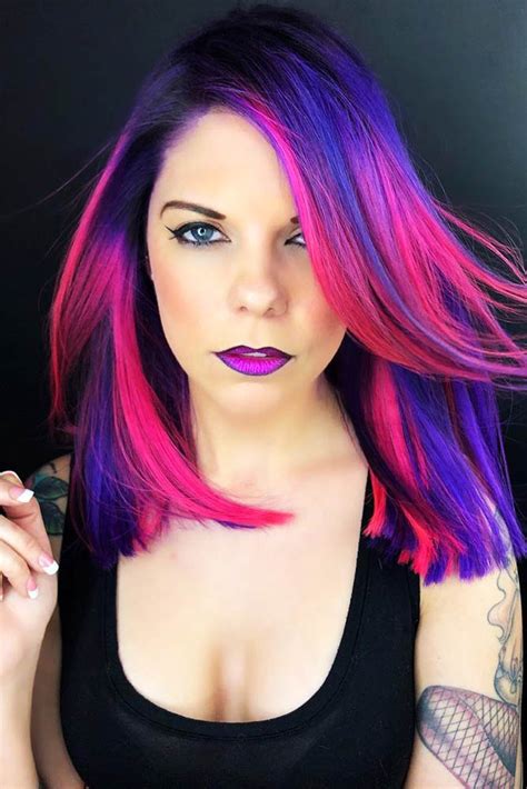 Best Purple And Blue Hair Looks Blue Hair Hair Color Balayage Cool Hair Color